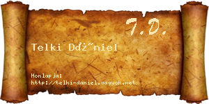 Telki Dániel névjegykártya